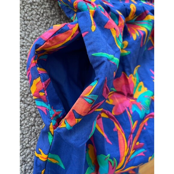 J Crew Women Dress Square Neck Midi Blue Cotton Preppy Floral Boho Size 8 NWT - Picture 12 of 16